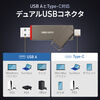 XeBbNSSD ǂݍݍő 1000MB/s USB A / Type-C RpNg |[^u Ot ^ PS5 er^ A~➑ USB-C K^bN