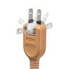 電源タップ USB2ポート付 雷ガード対応 6個口 2m ほこりシャッター付 個別スイッチ/一括スイッチ 木目調